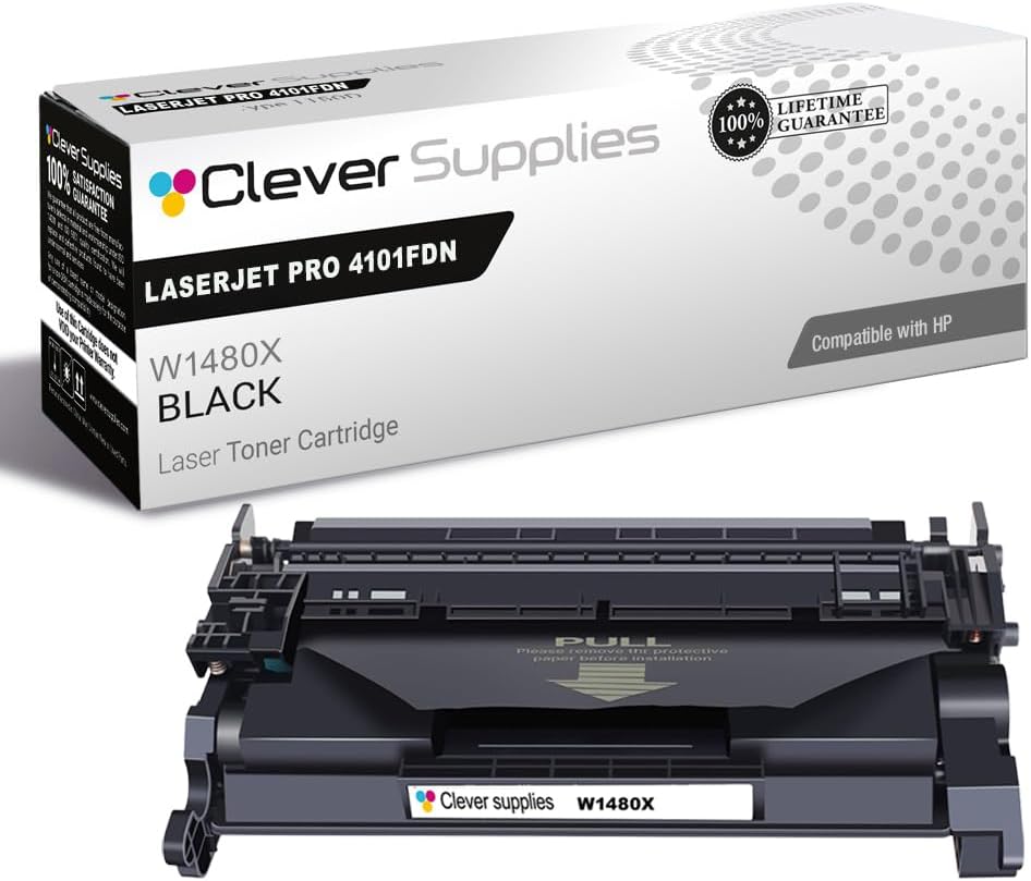 CS Replacement Compatible with HP PRO 4101FDN Toner Cartridge W1480X to use with PRO 4001DN 4001DW 4002DN 4101FDN 4101FDW (Black, 1-Pack)