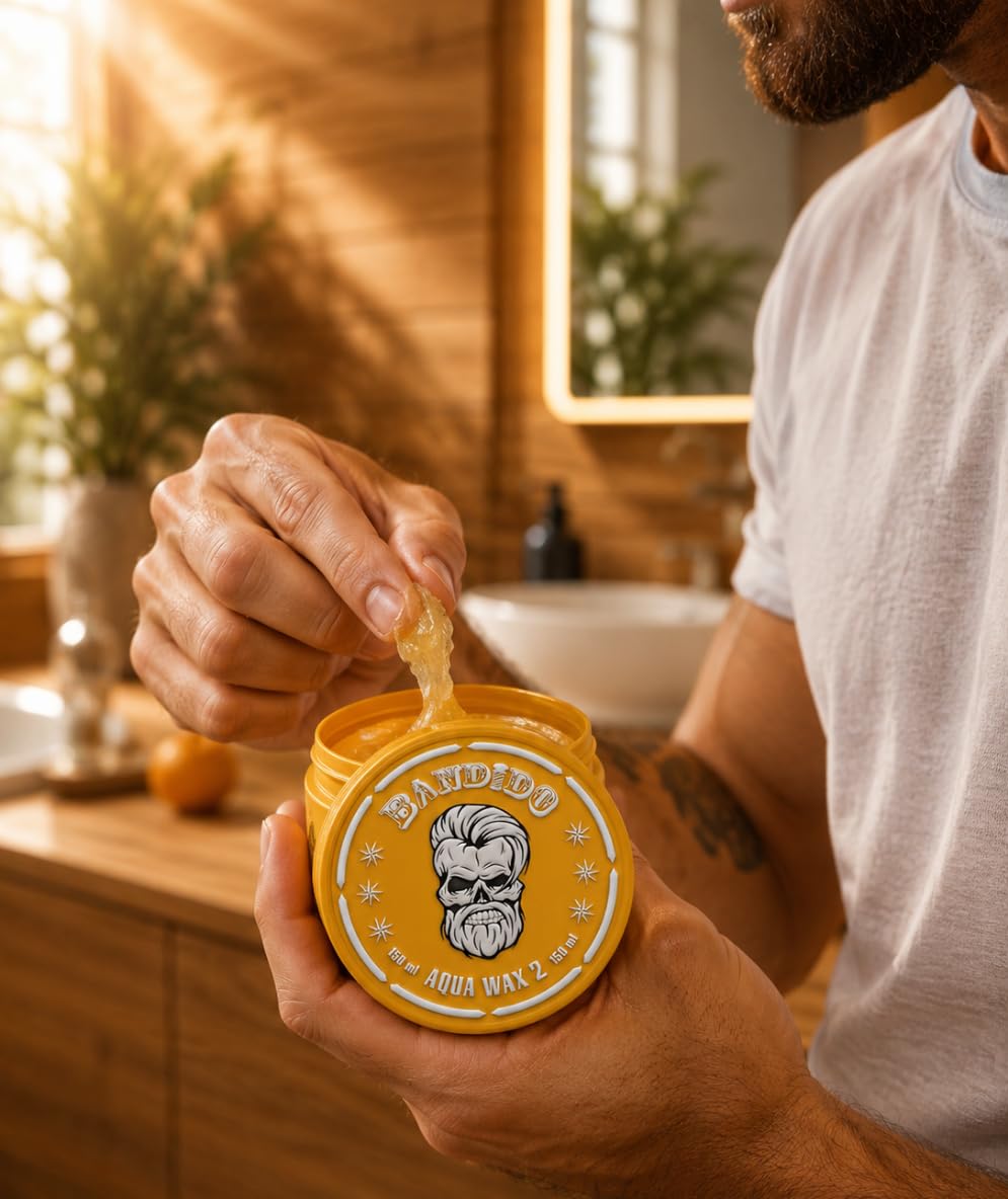 Bandido Aqua Hair Wax No.2 150ml - Hair Gel Wax - Gel para el cabello - cera en gel con aroma afrutado