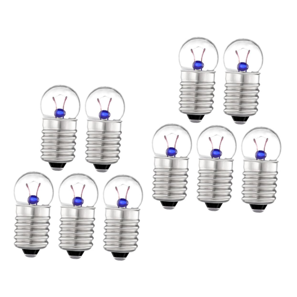 Unomor 10 Pack Miniature Light Bulbs 3.8v Classroom Education Tools Night Light Bulbs for Craft Experiment Accessories