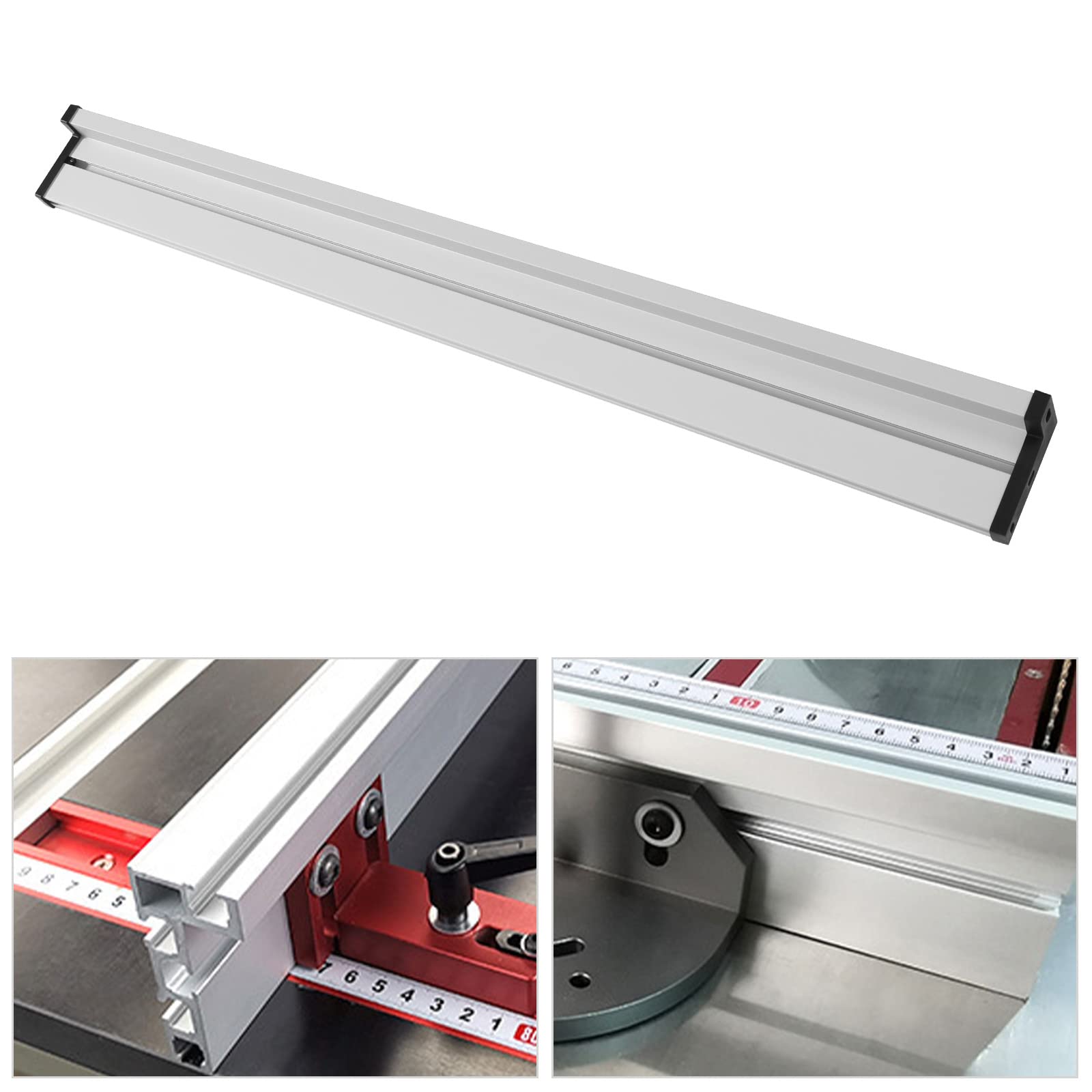 Guida a T per scanalatura a T, 800 mm, 75, tipo, in alluminio, per sega da tavolo, router da tavolo, lavorazione del legno