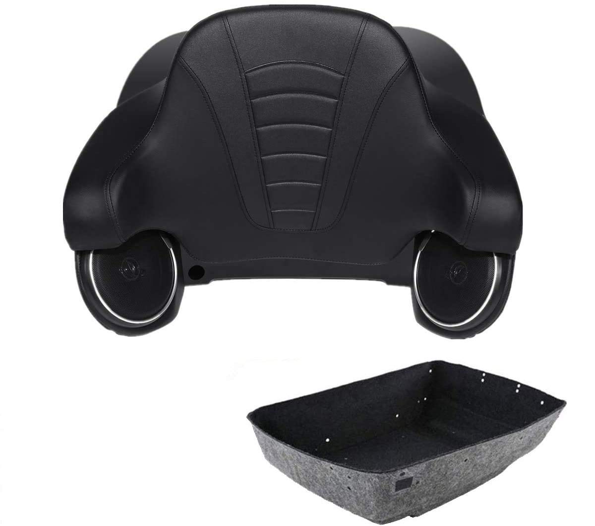 TCMT King Tour Pack Trunk Black Latch Wrap Backrest Speakers Fit For Harley Tour Pak Touring CVO Road King Road Glide Street Glide Electra Glide 2014-2025