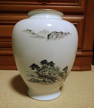 Amazon.co.jp: 宮内庁御用達 深川製磁 有田焼 花瓶 花器 木箱