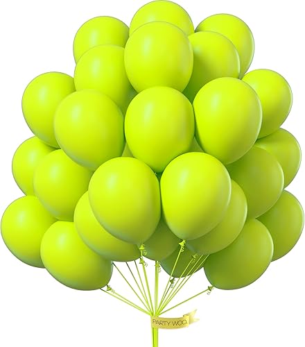 Miniatura 9 de PartyWoo Globos de color verde cazador, 50 globos de 12 pulgadas y 50 globos de color verde lima, 50 unidades de 12 pulgadas