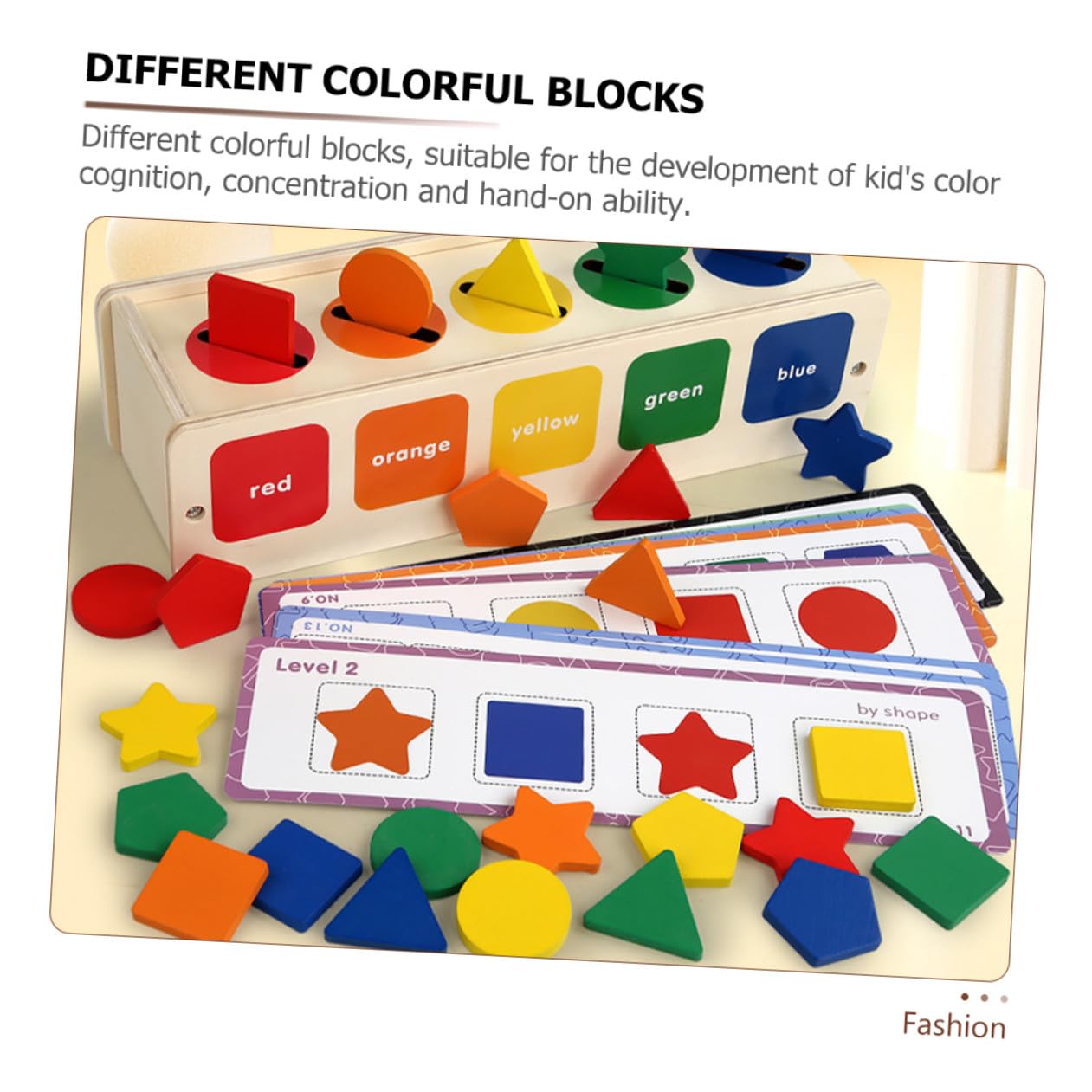 Caja Clasificadora de Formas de Madera Montessori 1 Juego