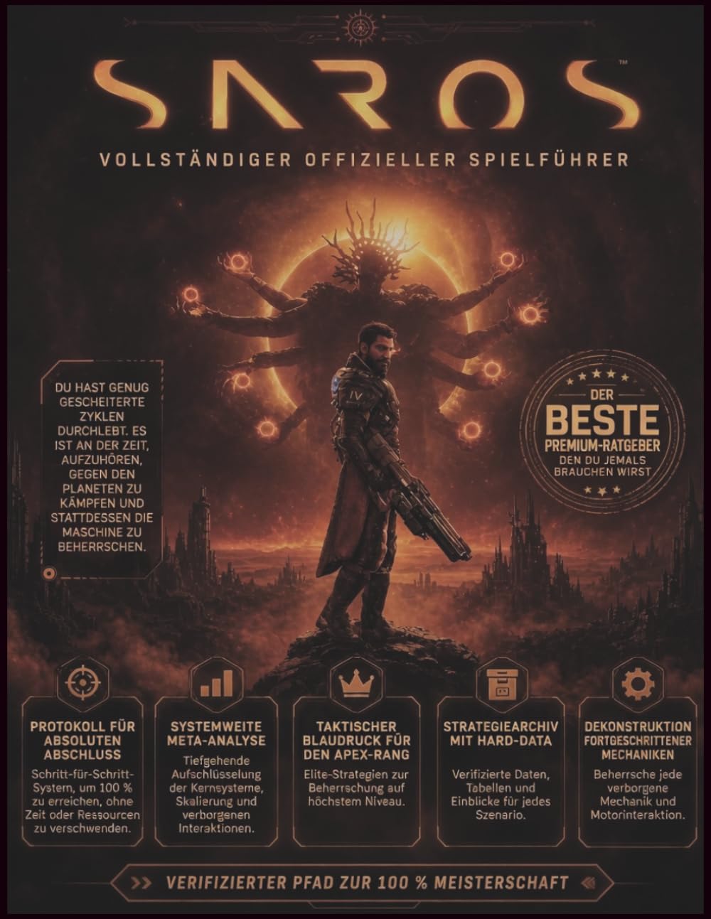 SAROS: VOLLSTÄNDIGER OFFIZIELLER SPIELFÜHRER Jedes Biom kartiert. Jeder Overlord demontiert. Jedes versteckte Artefakt, das gefunden wurde. Von der ... König: Ihre 100%-Platin-Trophäen-Roadmap.