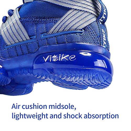 Image of VITUOFLY Kids Basketball Shoes Boys Sneakers Girls Mid-top Sports Shoes | Ankle protection, Non-slip TPR outsole, Cushioned shock-absorbing EVA midsole, Indoor outdoor sports for little & big kids