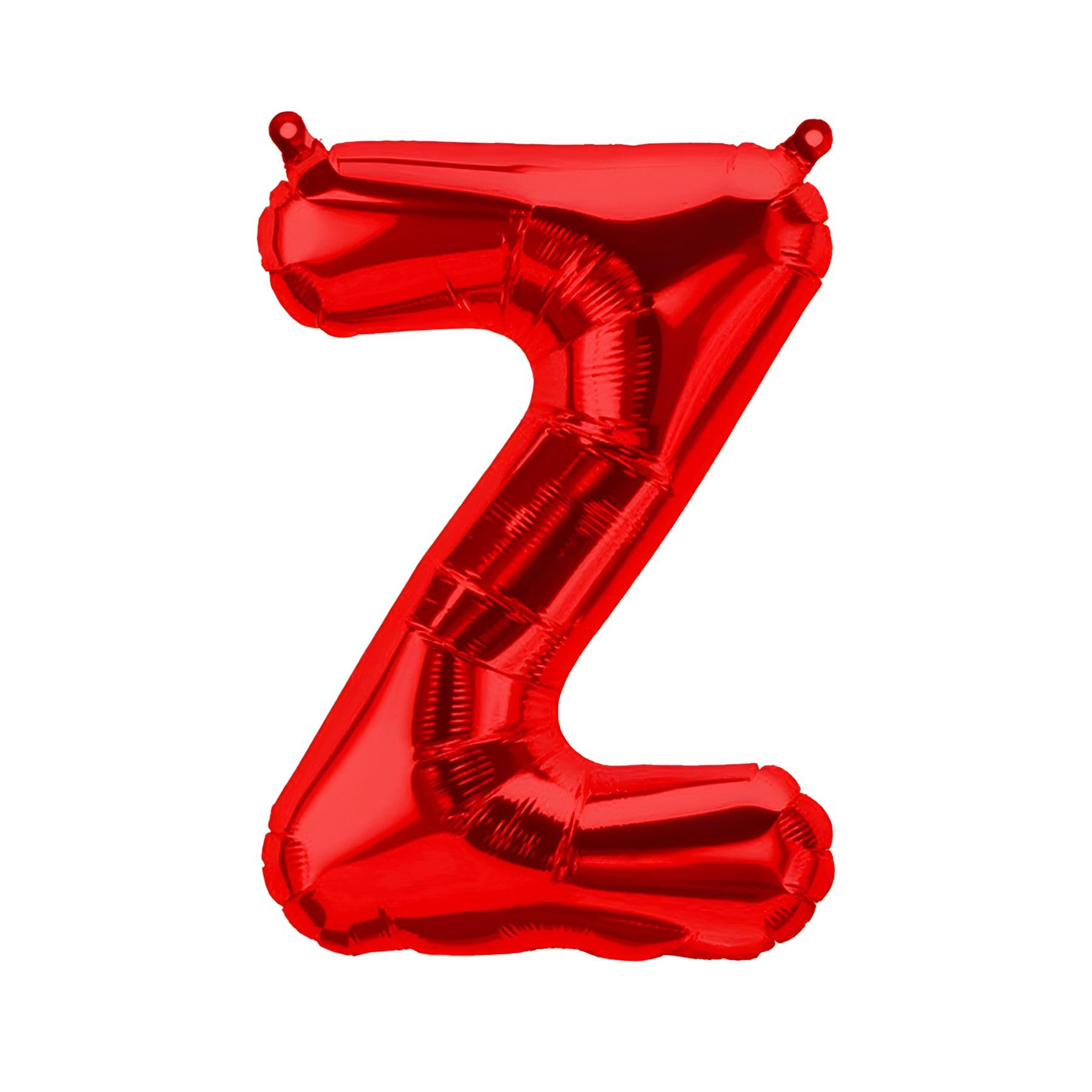 Foil Balloons Letters Red - 40/80/100 cm for Birthday Wedding Party Decoration Happy Birthday JGA Gift Balloon Graduation Giant Balloon ABI Large XXL Small Black Boys (80 cm - Z)
