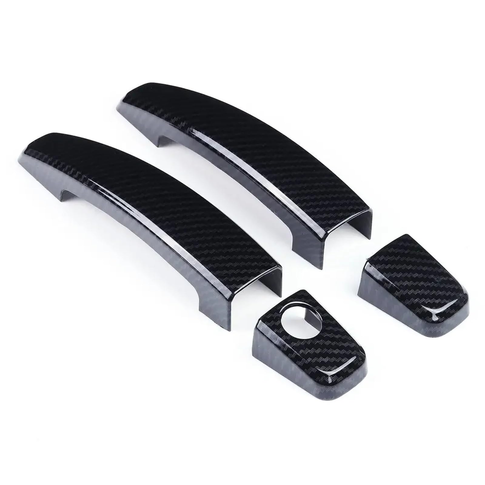 Rdwspli One Color Exterior Handle Shell Compatible With Chevrolet For Camaro For Chevy 2010-2015 Car Styling Black Carbon Fiber Exterior Door Handle Cover Trim