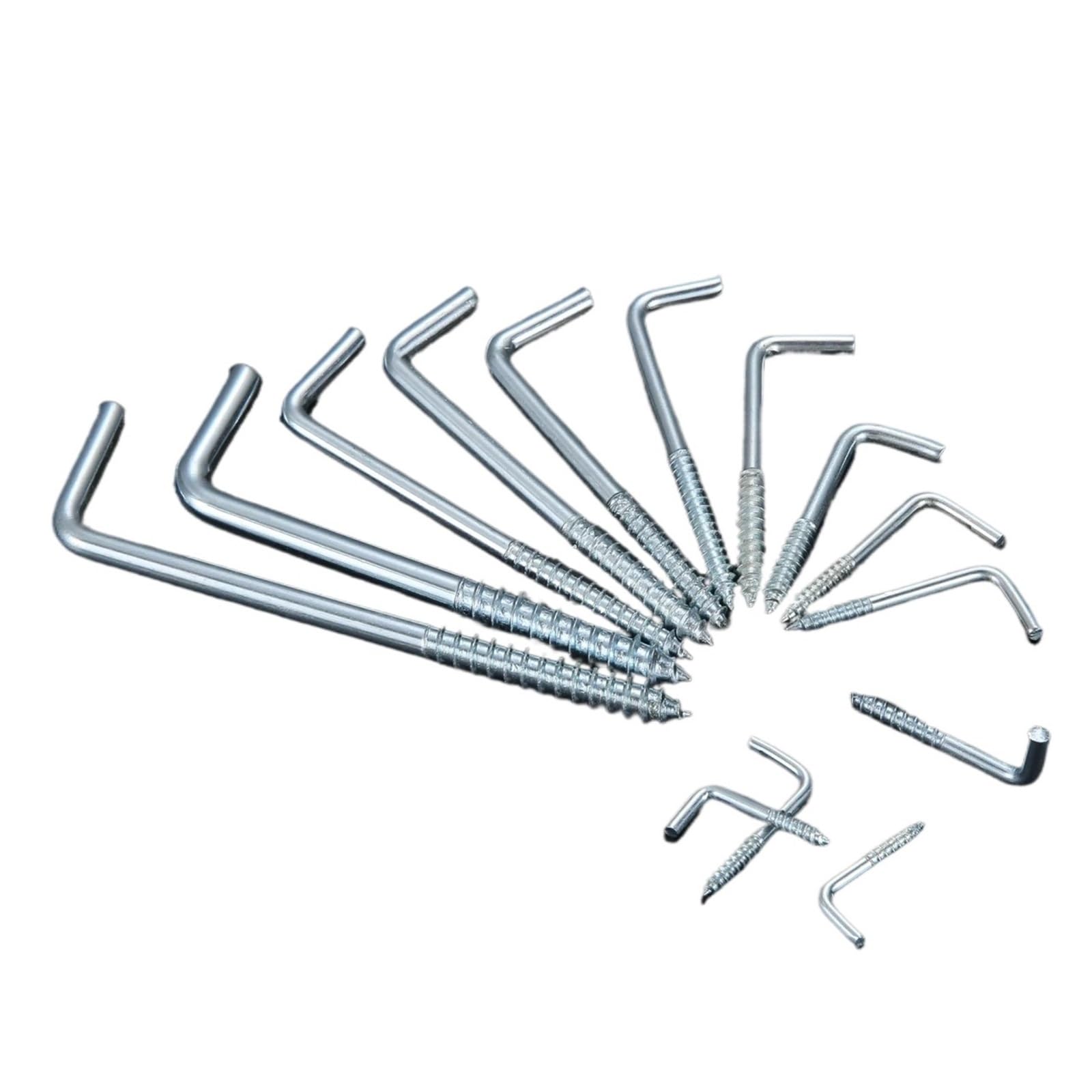 Wbtajzhy 40Mm 10Pcs L Hook Screws 20 Pcs Assorted Sizes