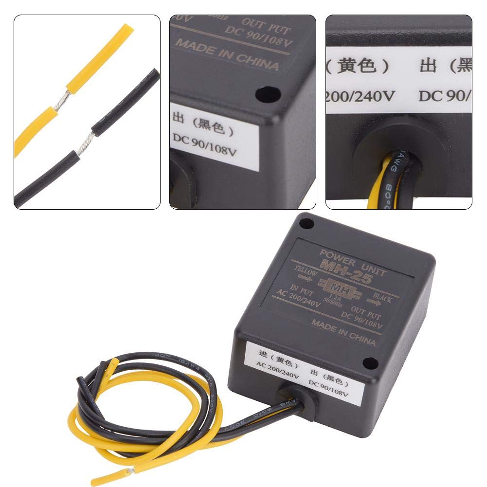 Redresseur de frein moteur, redresseur de régulateur de bloc d'alimentation 1.2A 50Hz/60Hz, redresseur de frein moteur de haute qualité, entrée AC200V/240V Sortie DC90V/108V