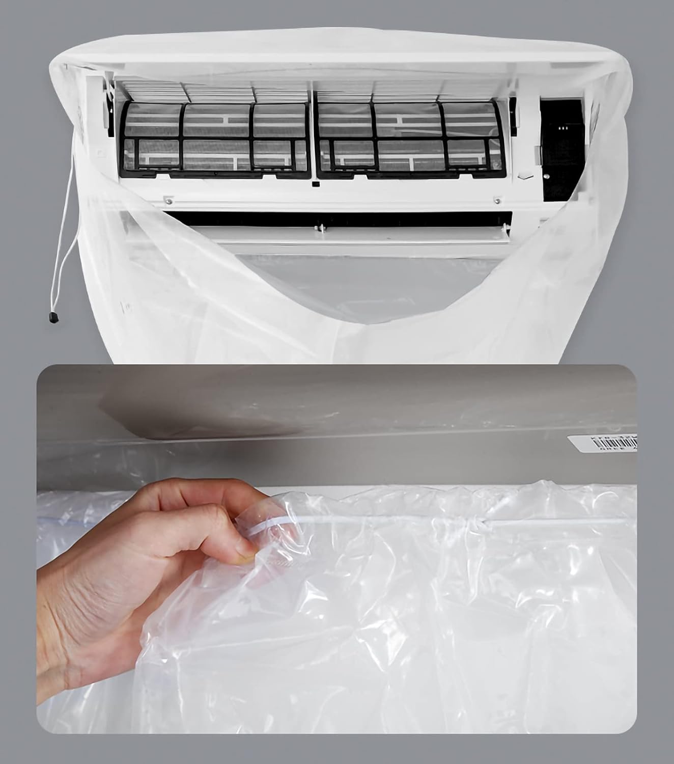 エアコンクリーニングカバー 壁掛けエアコン 防水クリーニングカバー 1-1.5P/1.5P用 ホコリ洗浄 クリーンプロテクターバッグ