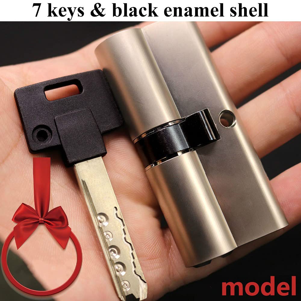 Cilindro Serratura,Cilindro per Porta 70mm in acciaio inox Super C CLASSE KEY CILLINDRE ANTI-FUORE BLOCCO BLOCCO CORE universale Cylinder personalizzato cromato cromato