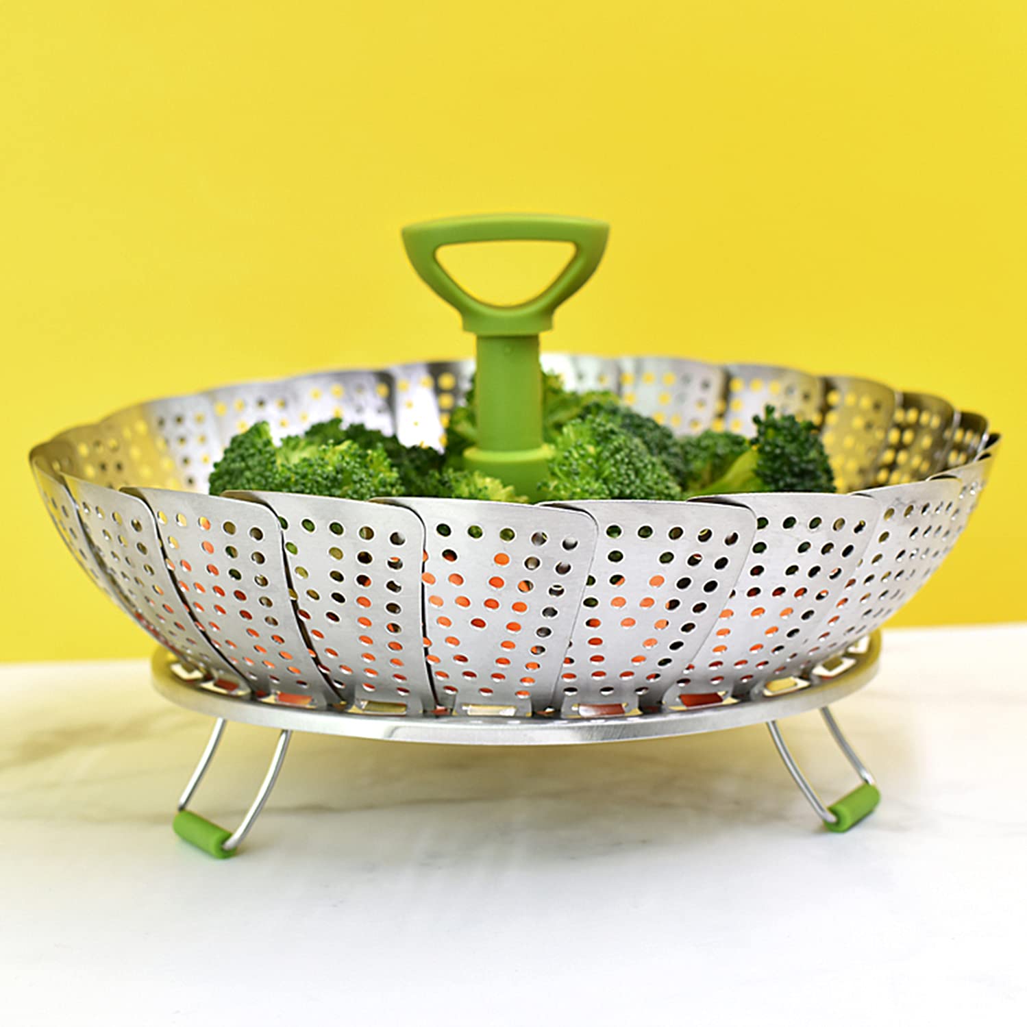 Panier Vapeur Inox 3 Tailles - Pour Cuisson Vapeur Saine - Compatible Riz Cuiseur & Casseroles