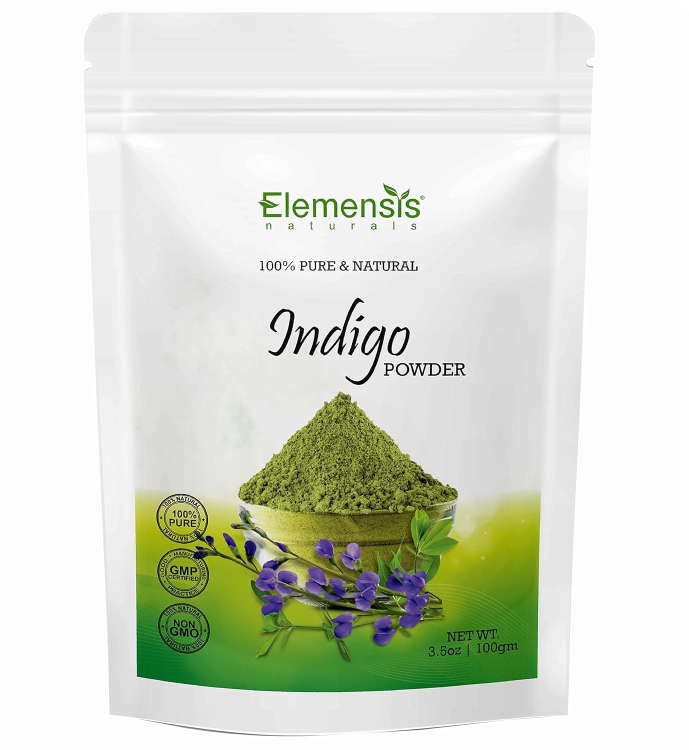 Elemensis Naturals Pure & Natural Indian Indigo Powder for Healthy and Strong Hair and Hair fall Control Repairs damaged hair Care & Hair Growth, 300gm-image-43