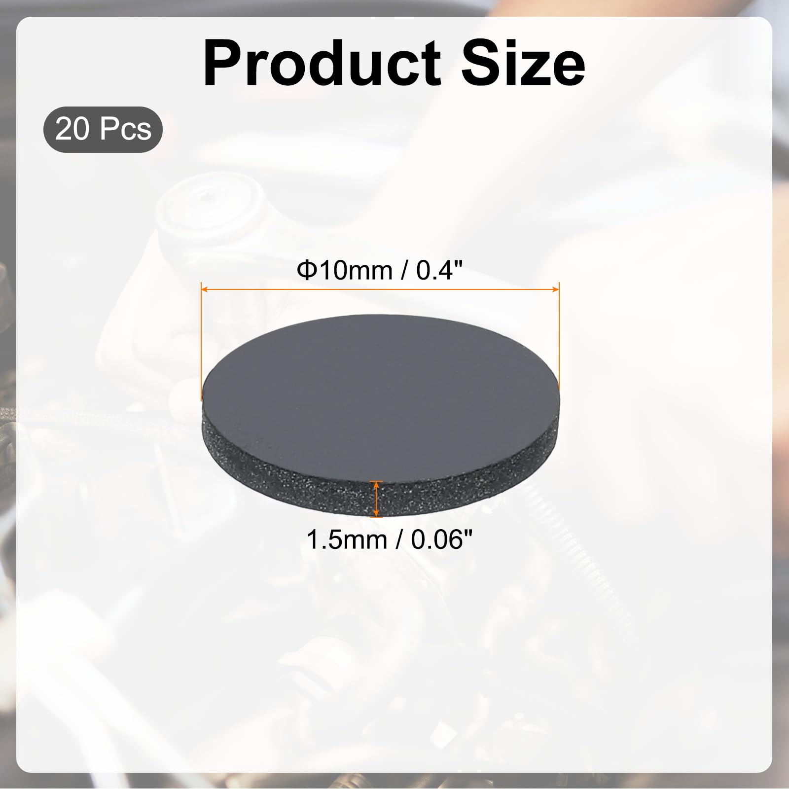 PATIKIL Rubber Solid Discs Washers - Image 2
