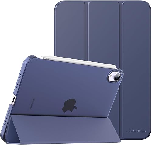 Miniatura 201 de MoKo Funda para iPad mini 7 (A17 Pro) Generation Case 2024, iPad mini 6 2021, funda delgada y ligera de 8.3 pulgadas de carcasa de PC con soporte
