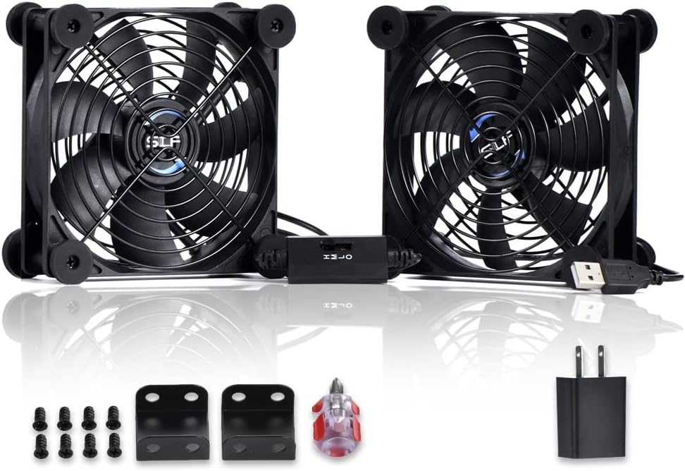 AC Infinity MULTIFAN S7, ventilador USB dual silencioso de 120 mm