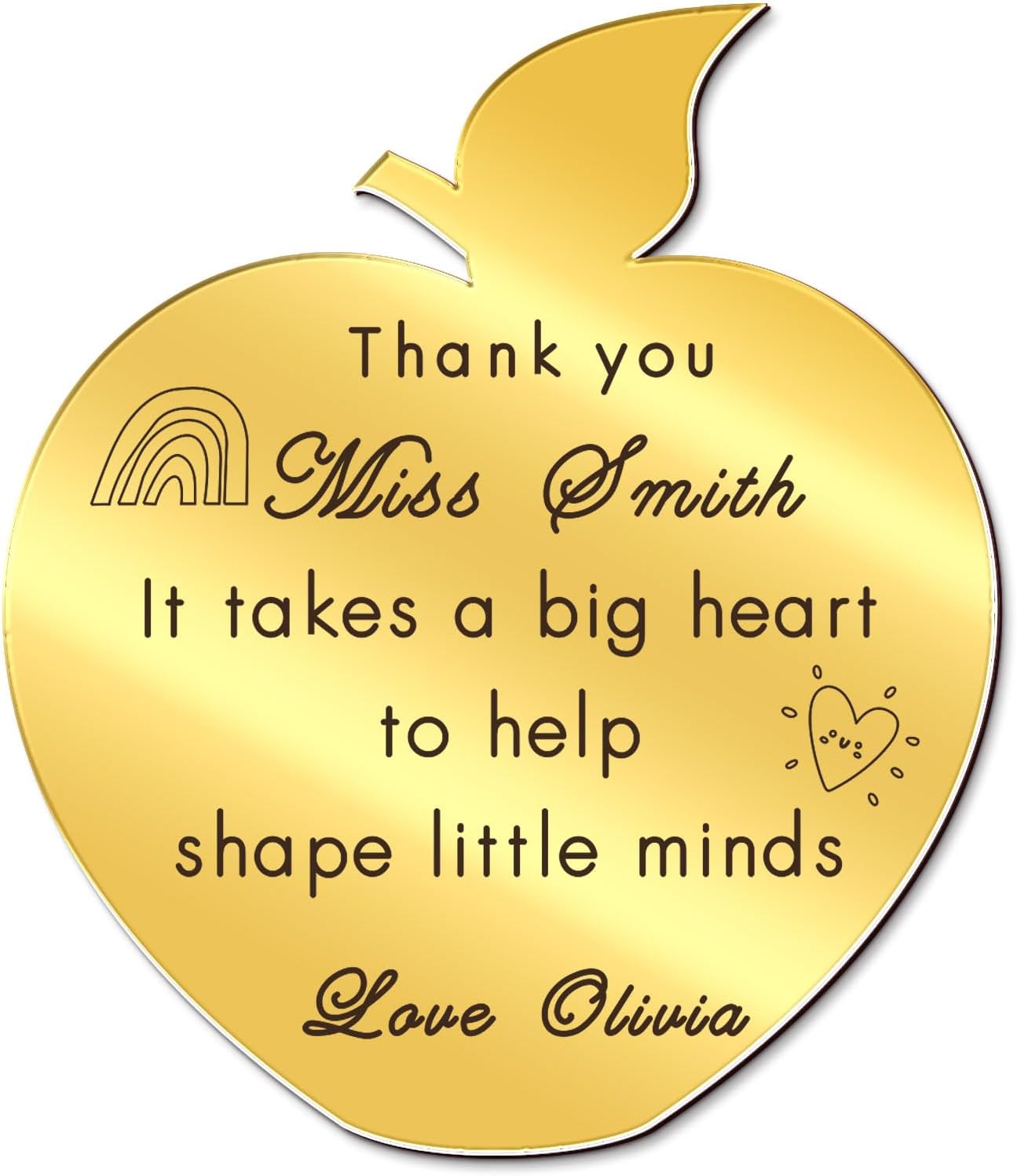 Personalised Thank You Teacher Gifts Acrylic Fridge Magnet Teacher