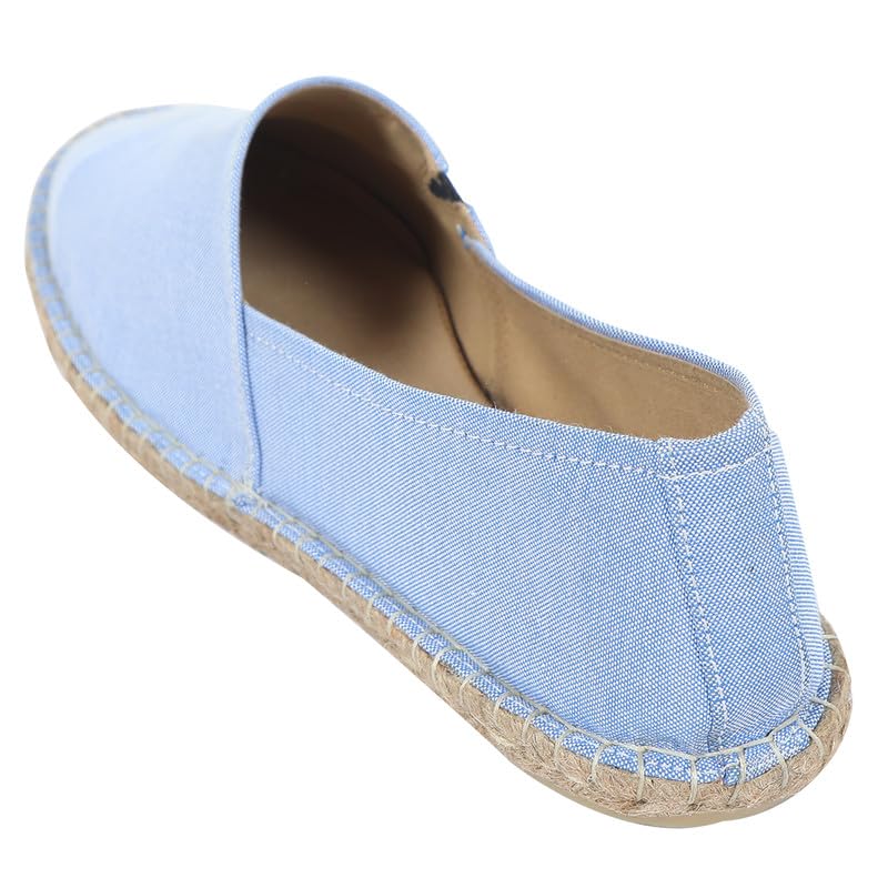 Men's Espadrille Canvas Casual Shoes - Sky Blue Color | Shoes for Men and Boys | Casual Shoe | (Size:8)