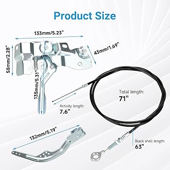 Amazon.com: EOPOAYI 71 inch Go Kart Throttle Cable and