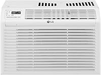 LG LW6017R 6000 BTU Window Air Conditioner, Cools 250 Sq Ft Quietly at 52dB, Remote, Auto Restart