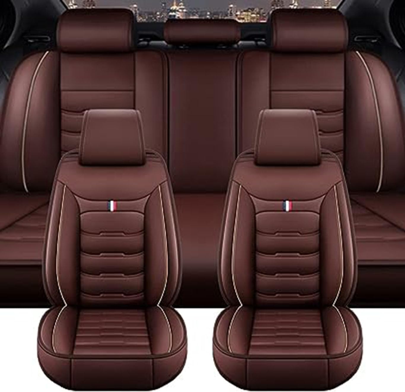 Housse siège auto Mercedes GLC 2016-2023 confort respirant avant arrière