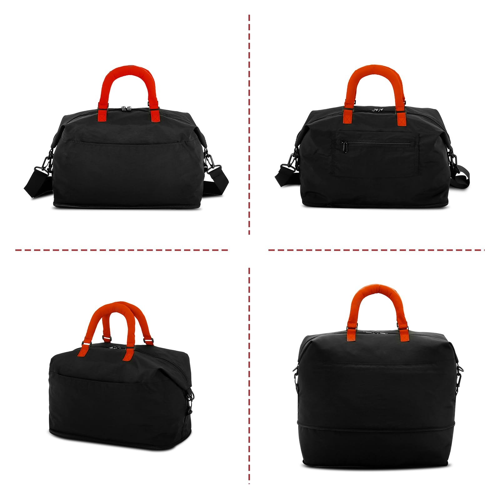 HUA ANGEL Bolso de Viaje Extensible Ligero Bolsa Deporte Pequeña
