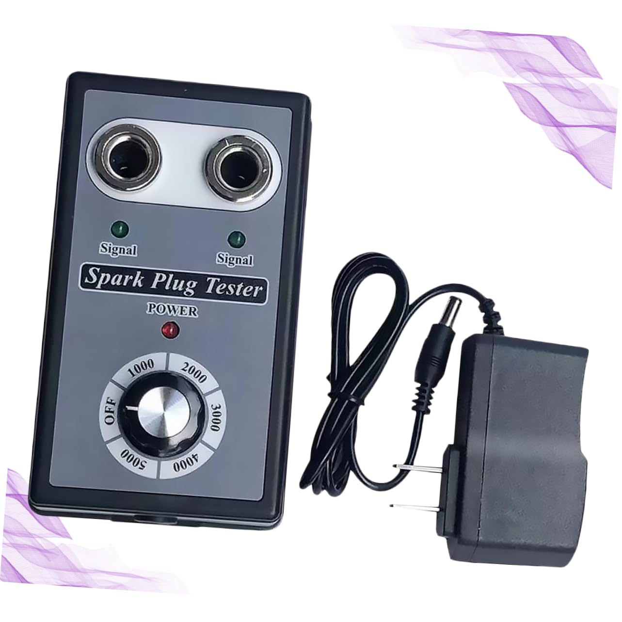 Gatuida Comprobador de Bujías Probador de Chispa Dos Orificios Detector de Diagnóstico para Sistema de Encendido Prueba de Bobina de Encendido