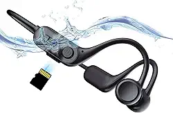 Fones de ouvido de condução óssea sem fio para natação Bluetooth 5.2 Fones de ouvido IPX8 totalmente à prova d'água Fones de ouvido abertos 32 GB MP3 Player 6D Surround Sound Fones de ouvido leves par