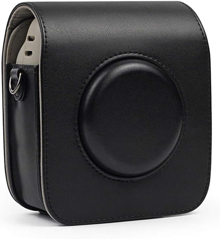 Ngaantyun Vintage Camera Case Protective Leather Bag with Shoulder Strap Compatible with Fujifilm Instax Square SQ20 Instant Film Camera - Black
