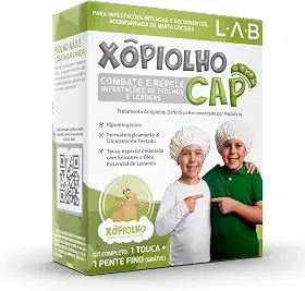 XÔ PIOLHO CAP LOÇÃO + PENTE REMOVEDOR