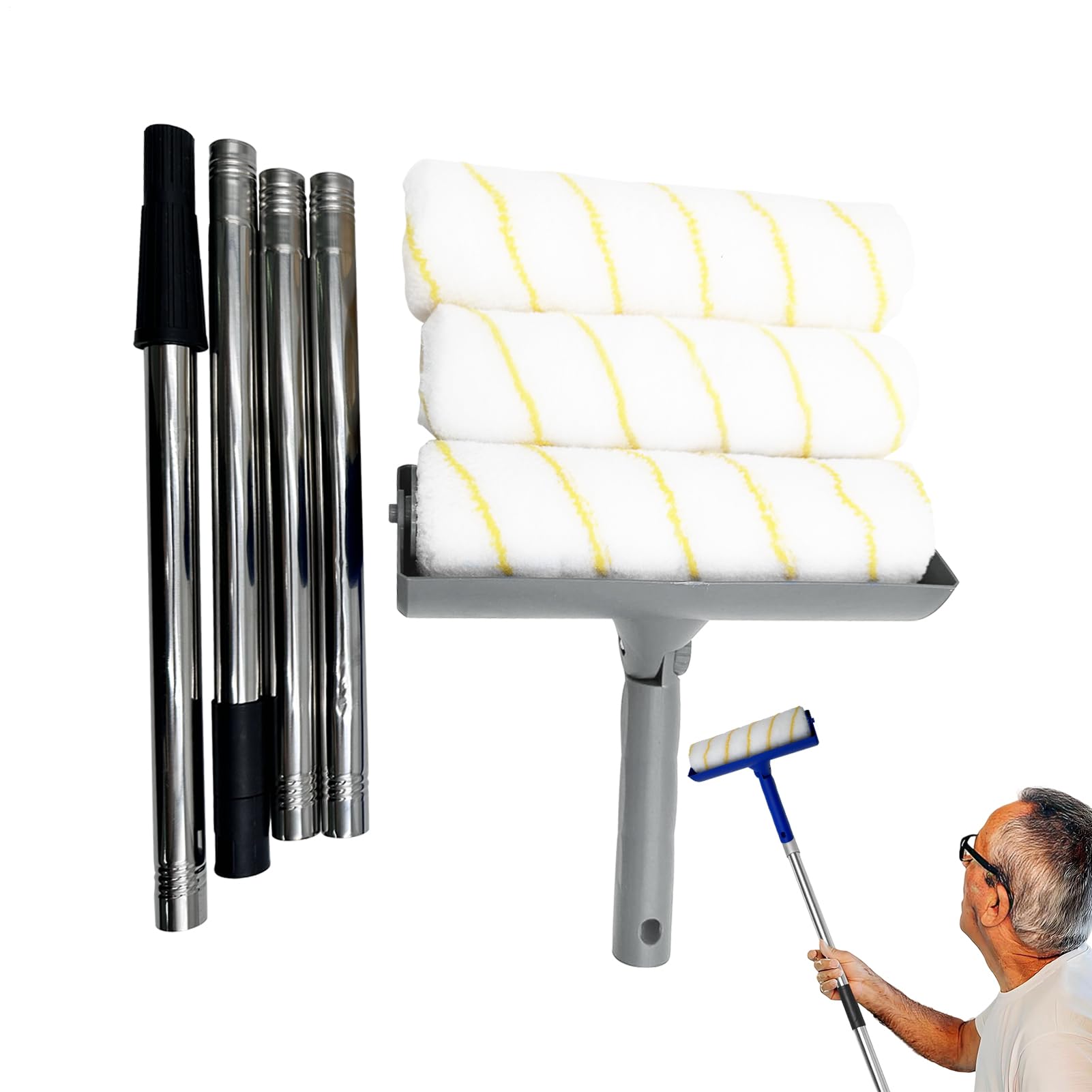 Kit de peinture pour rouleau à peinture avec acier
