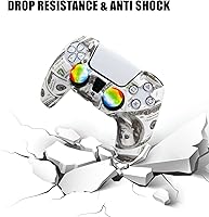 Vista 3 de Skin para Xbox Series SX Ps4 Ps5, 1 funda antideslizante con 10 empuñaduras de joystick para Playsation 5 Controller Wireless Gamepad