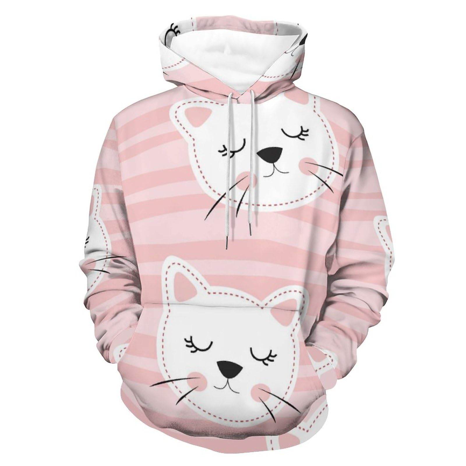 Sweat à capuche chaton rose une idée cadeau originale pour ado - 8