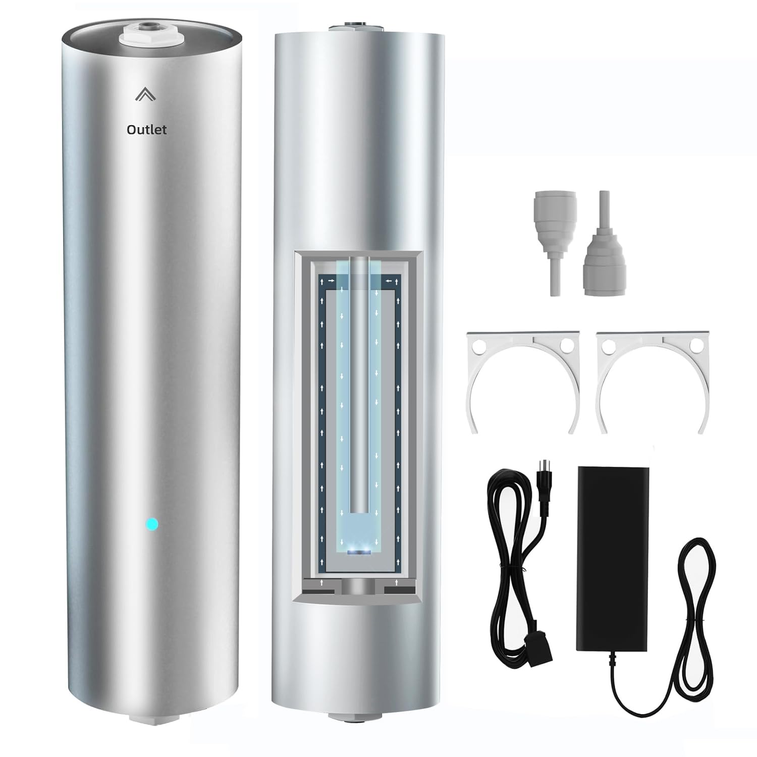 LED UV͎ Ultrąviolët Water Filter, Alloy Water Filteration for Under Sink Filter System and Reverse Osmosis System, Reduce Up to 99.9% of Baçtёria &