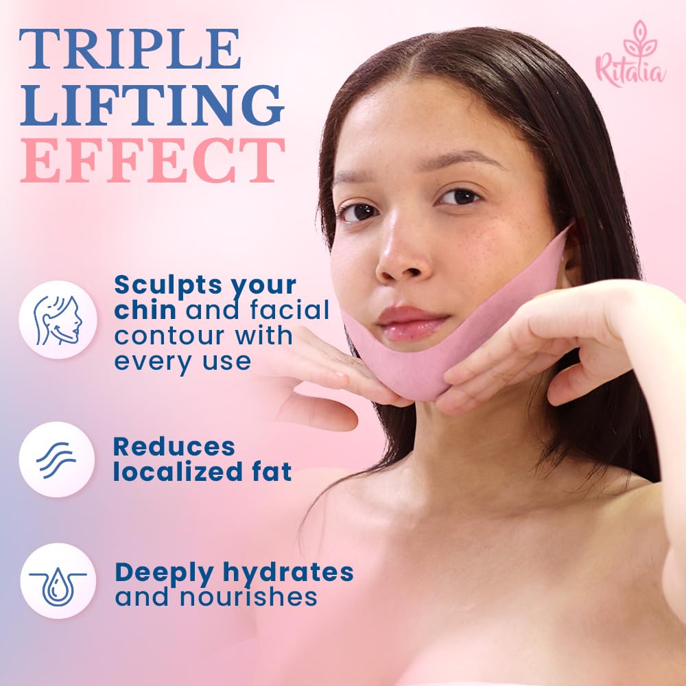 Ritalia® 5PCS DOUBLE CHIN REDUCER for Women, 5 Mask - Image 3