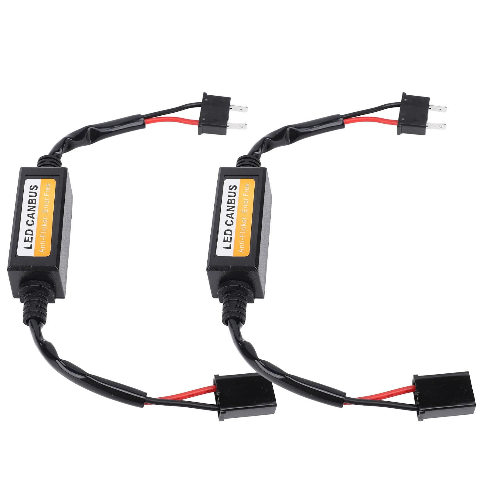 2 decoder per fari a LED H7 | Decoder anti-sfarfallio e anti-errore Canbus resistente all'acqua | Installazione plug and play per tutti i modelli di fari H7