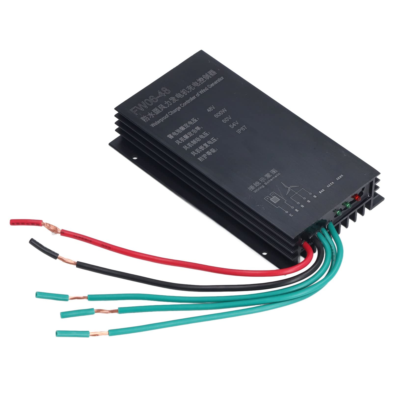 Kontroler ładowania Wiatrowego 48V 600W, Obudowa ze Stopu