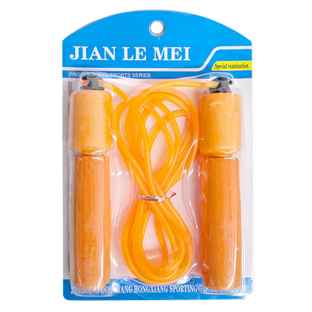 Digital Skipping Jump Rope with Counter Timer for Fitness Best Gifts for Boys and Girls Age 5-10 Year Old (Orange)