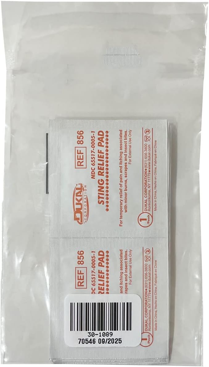 Rescue Essentials Sting Relief Wipes (10 pack)