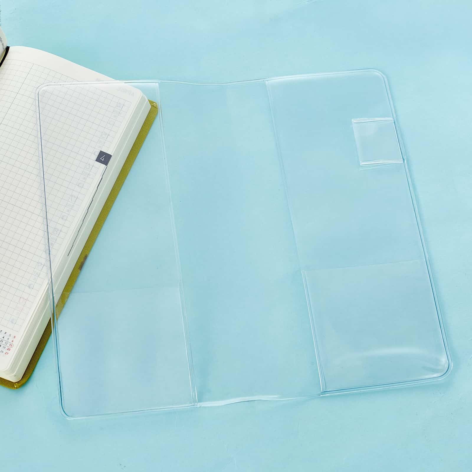 weeks clear cover. planner cover protector.clear book cover. clear plastic book cover sleeves for 7.68 x 3.8 inches