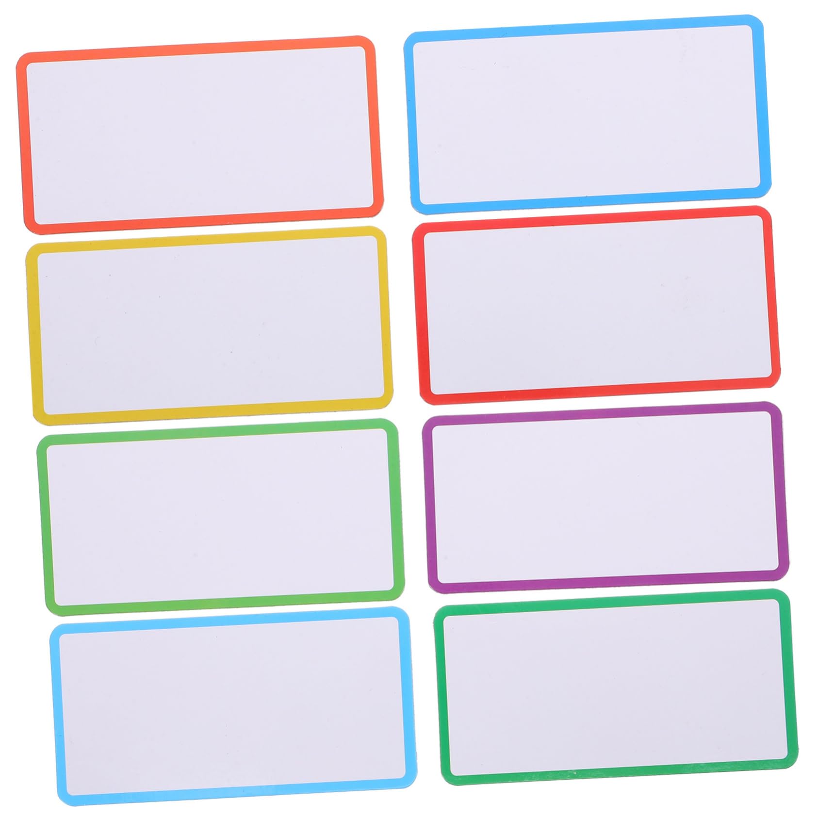 SEWACC 48stücke Magnetische Namensetiketten Abwischbare Beschriftungsschilder Für Kühlschrank Und Whiteboard Wiederverwendbare Bunte Magnetetiketten Für Büro Und Bastelprojekte