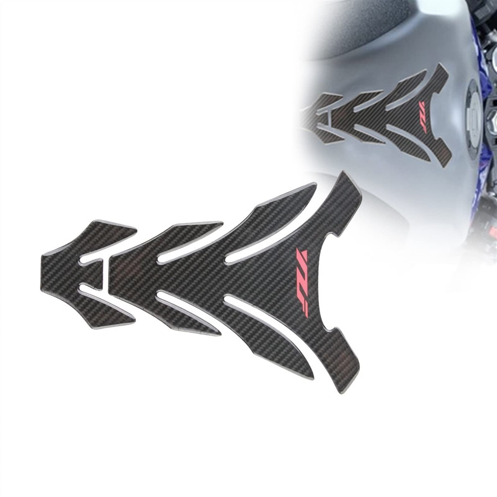 Autocollant protection réservoir carbone Yamaha YZF R1 R6 R3 R15 V4 R125 protège réservoir moto