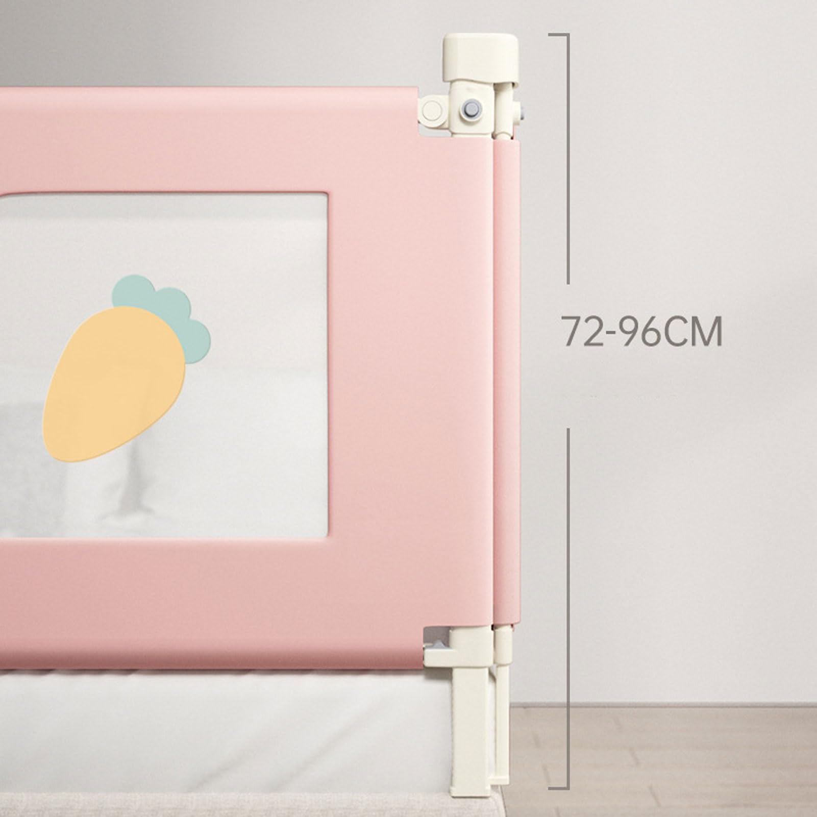 Barandilla de Seguridad para Cama Infantil, barandilla Protectora para Cama de niños pequeños, barandilla de Seguridad para Cama de bebé con Doble Cierre de Seguridad para niños, b