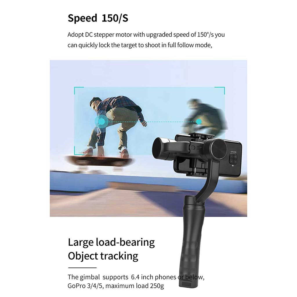 Ręczny 3-osiowy stabilizator gimbala kompatybilny ze wszystkimi markami smartfonów