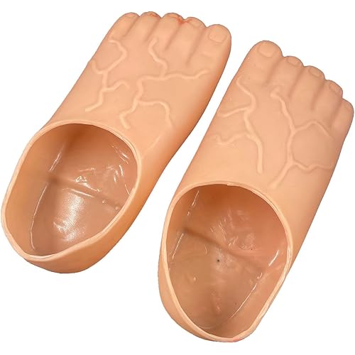 Making Funny of Barefoot Shoes Slipper Shoe Cover Foot Toe Slipper Funny Shoe Cover Toy Warm Fuzzy Slippers for Women