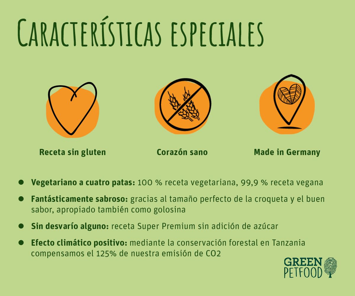 Green Petfood VeggieDog Origin Adult (1 x 10 kg) |Alimento completo con fórmula de nutrientes optimizada para perros adultos | Alimento vegetariano para perros sin gluten con lentejas rojas | 1 unidad