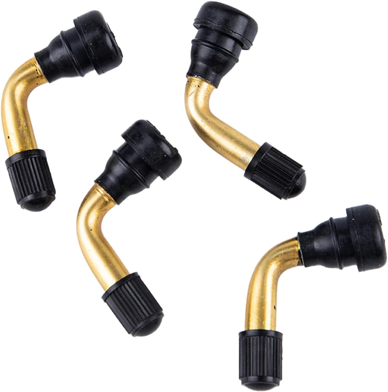 YUENTOEN 4Pcs Tire Valve Stem Bent 45 Degree Angled for