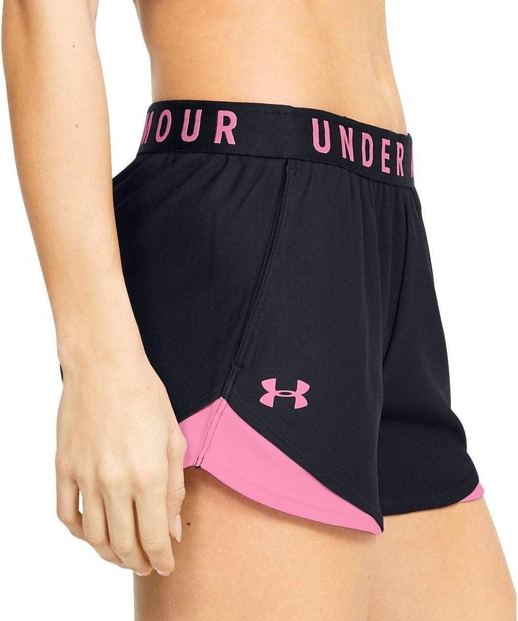 Under Armour Women's Play Up 3.0 Shorts Standard X-Small Black (013)/Lipstick