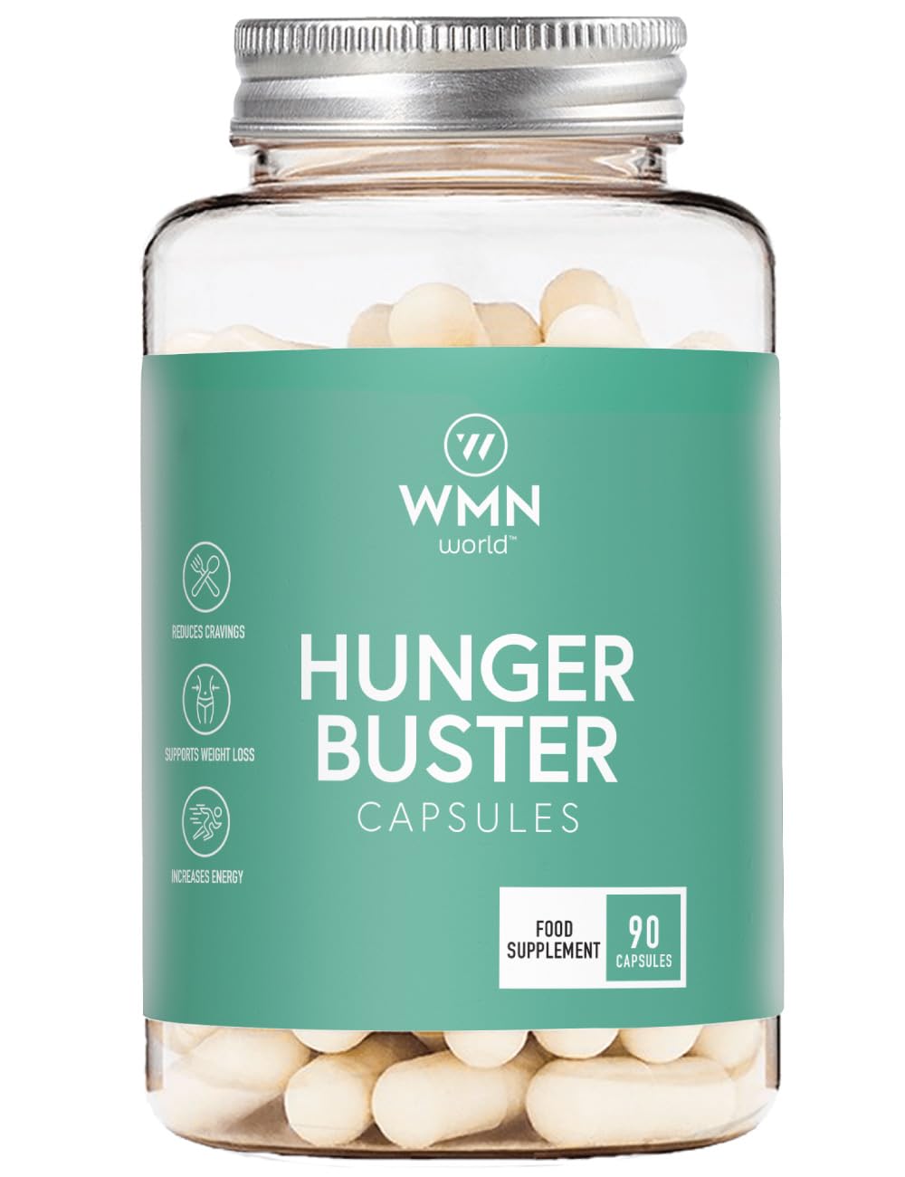 Hunger Buster Capsules Natural Weight Loss Supplement - 90 Caps